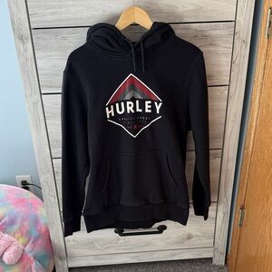 Hurley Black and Red Graphic Hoodie